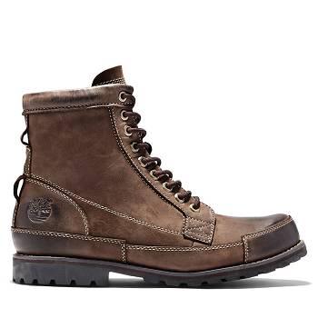 Timberland Earthkeepers Original Kožené - Tmavo Hnede 6 Inch Cizmy Panske, TB0086A